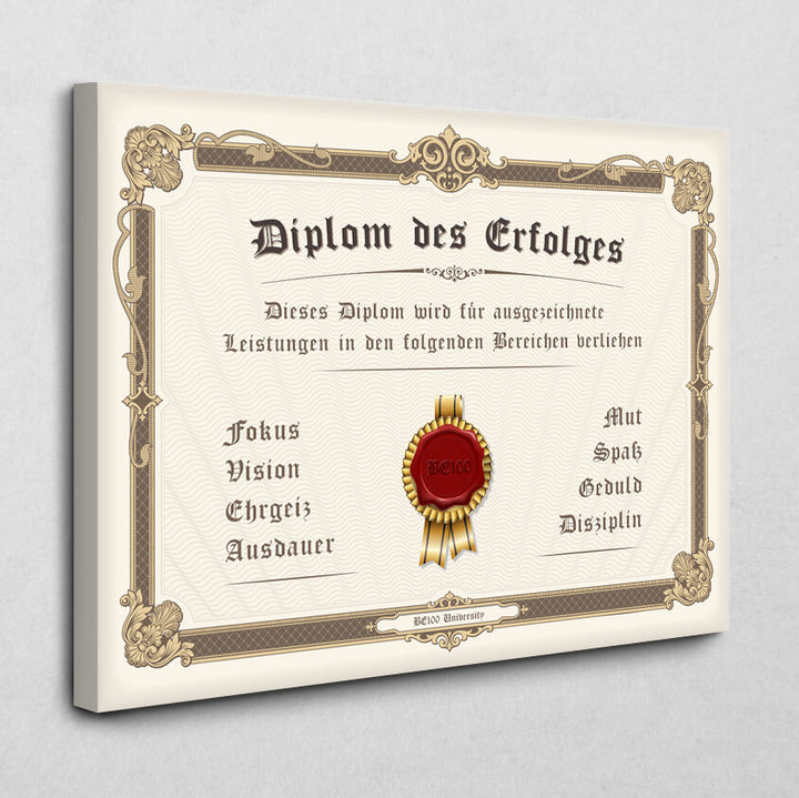 Diplom des Erfolges