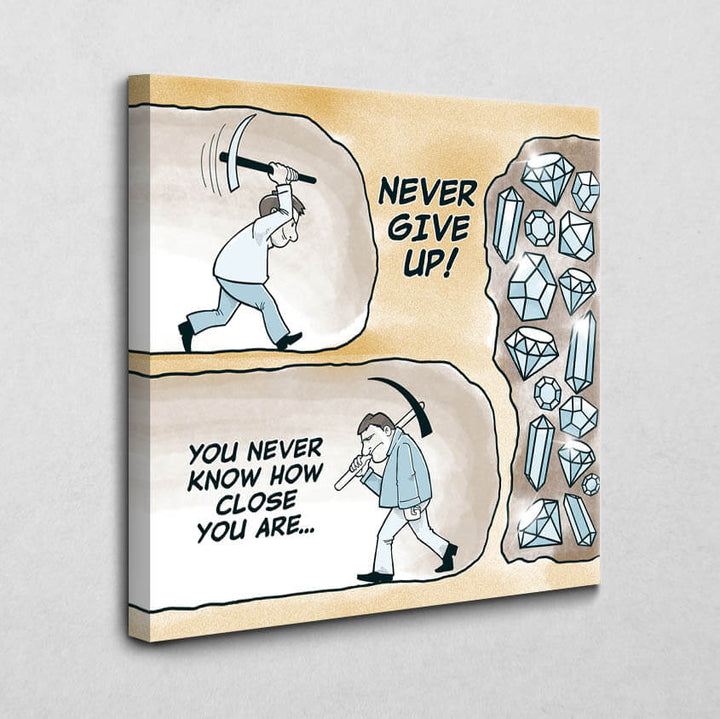 Never give up!