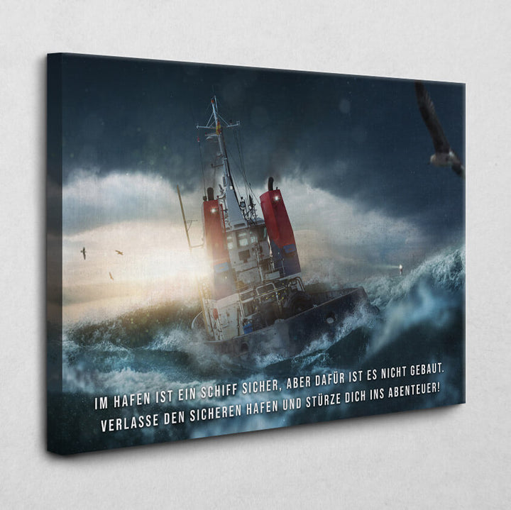 Verlasse den Hafen