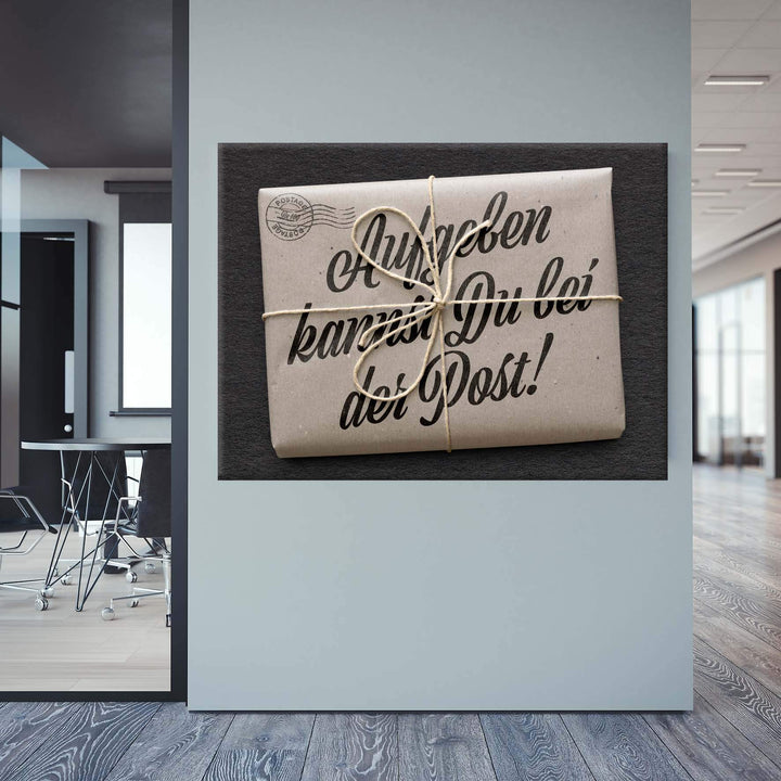Aufgeben kannst du bei der Post