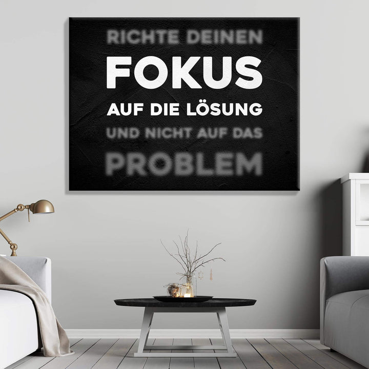 Fokus auf die Lösung