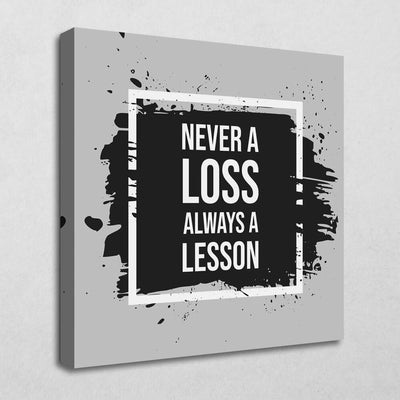 Never a loss always a lesson